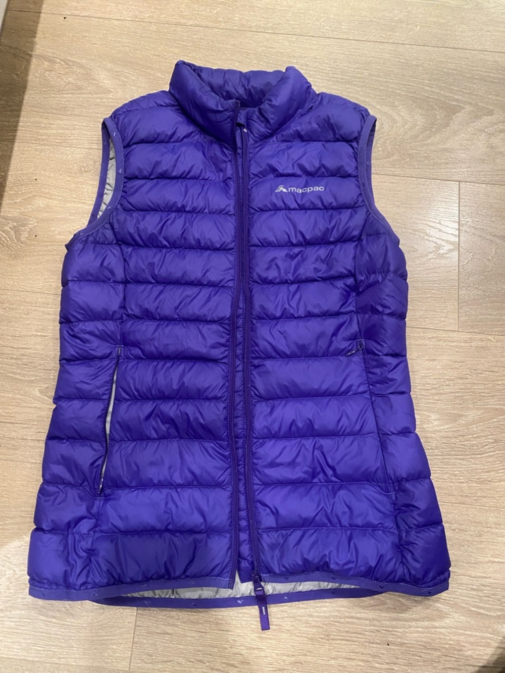 Macpac Vibrant Purple Quilted Puffer Vest
